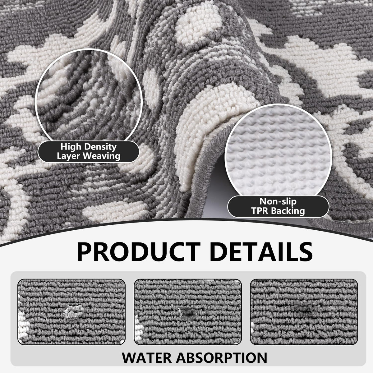 Yamaziot kitchen mats are easy to clean and machine washable.