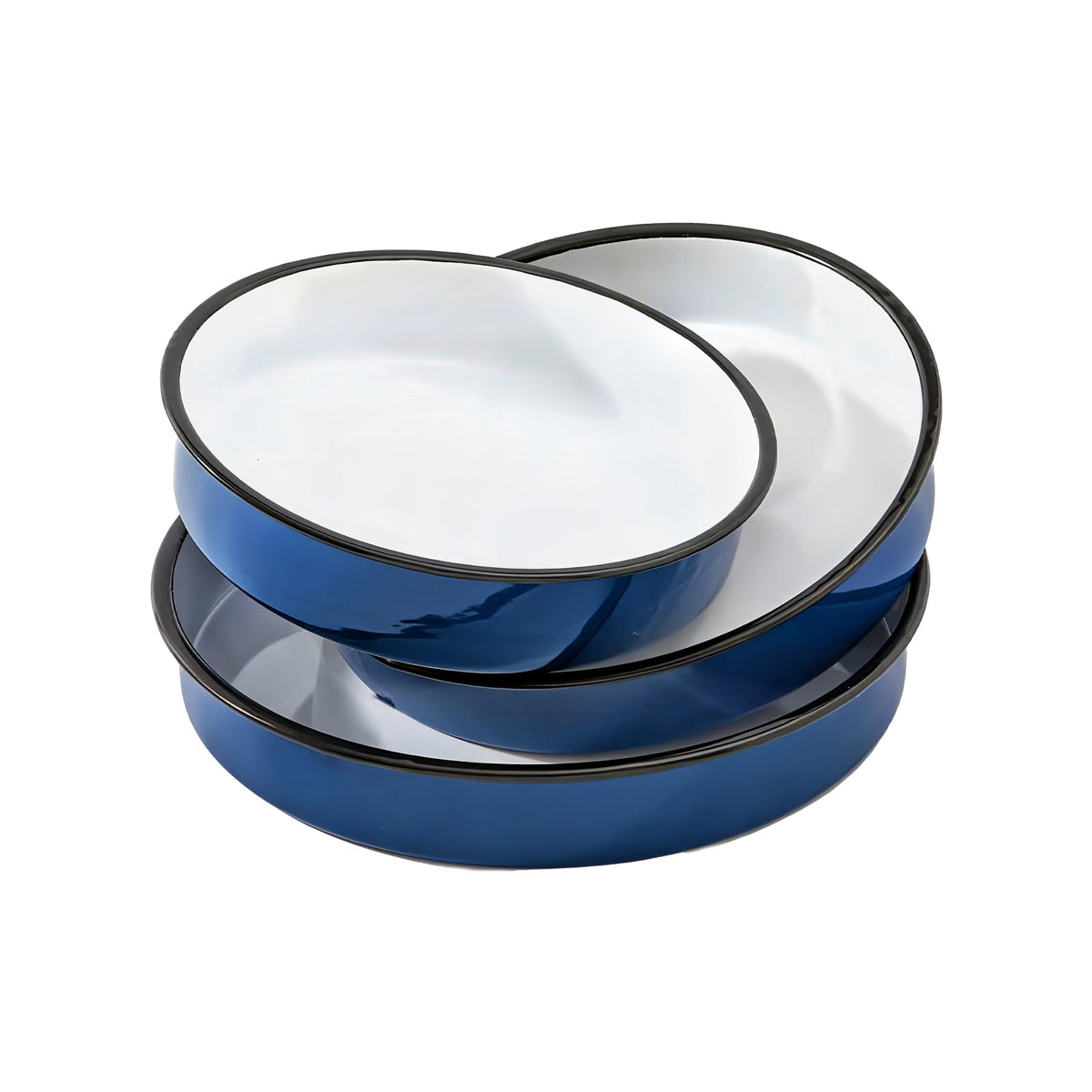 YAMMI TREE enamel roasting pans set in three sizes for versatile family meals and easy cleanup.