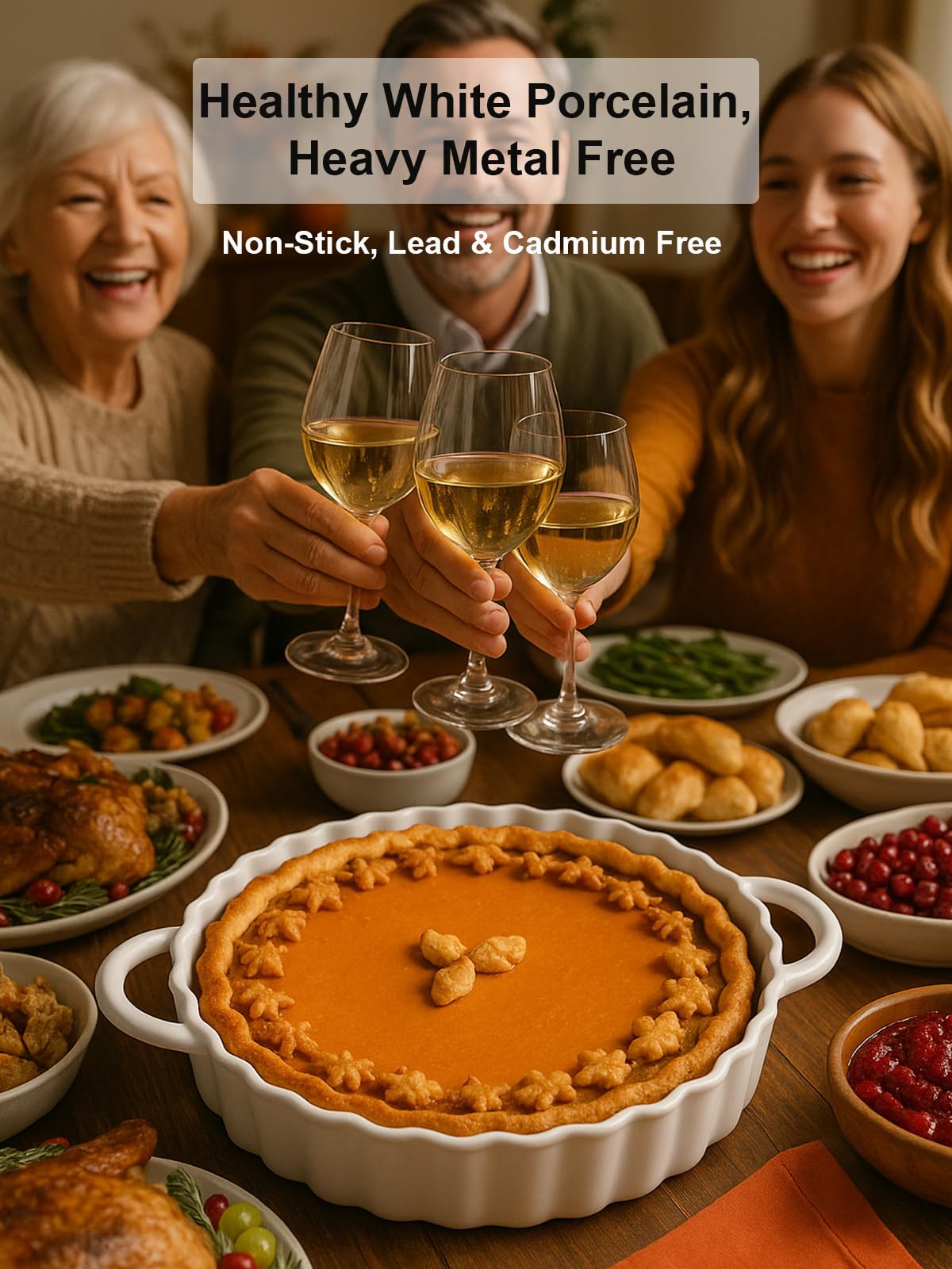 Yamteck ceramic quiche pan designed for even browning