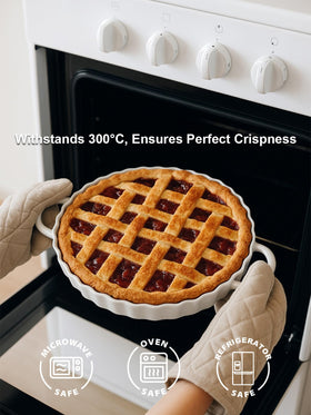 Yamteck bakeware safe in oven, microwave, dishwasher, and freezer