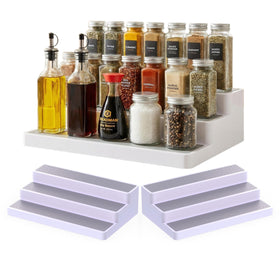 YAN & HIN 3-tier spice rack front view showing space-saving cabinet storage.