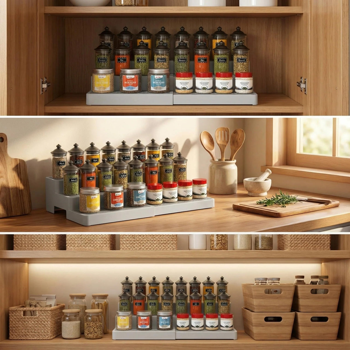 YAN HIN adjustable width rack fits diverse cabinet sizes