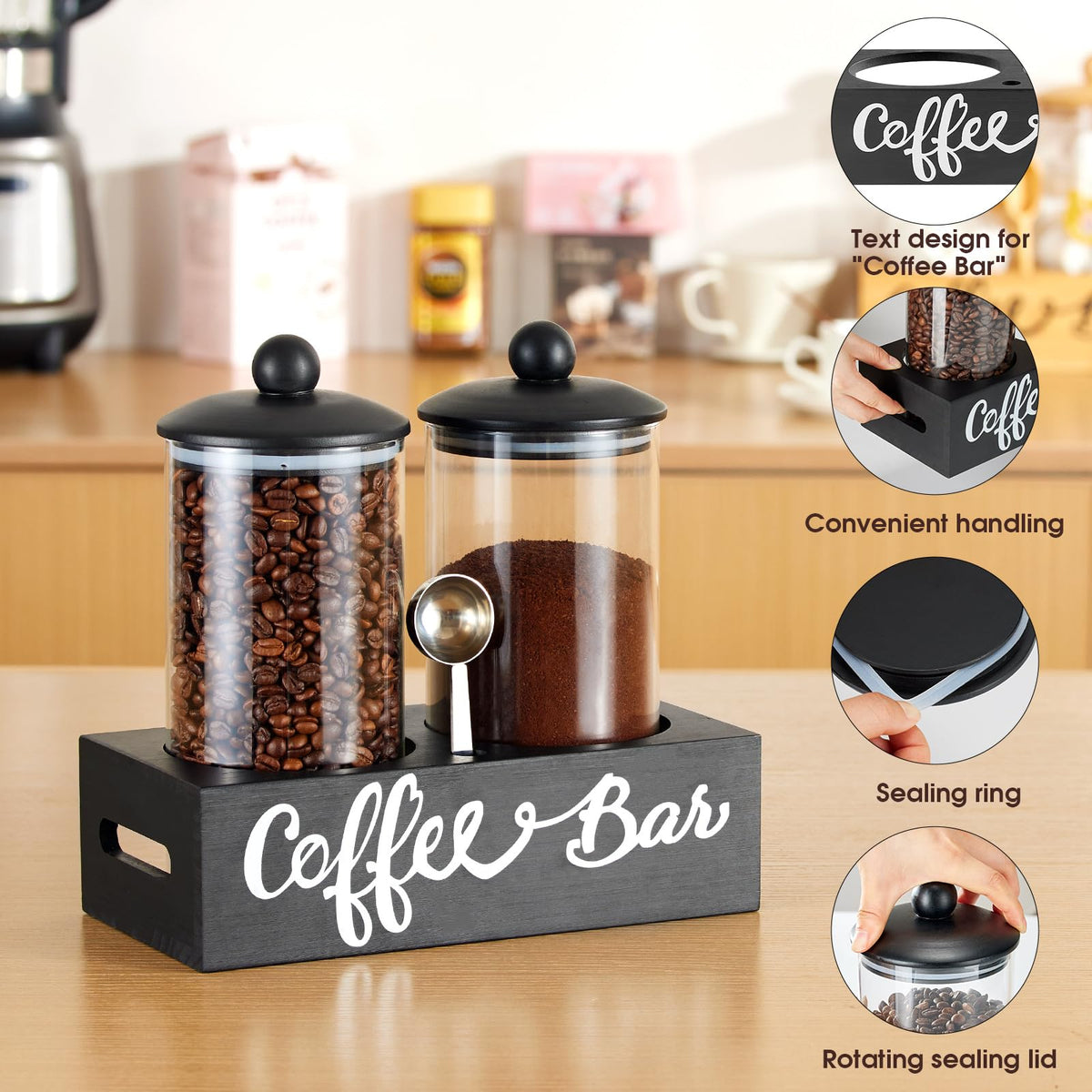 Yangbaga bar shelf with handle simplifies moving and kitchen decor.