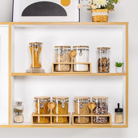 Yangbaga canisters with coordinated lid and spoon create stylish storage