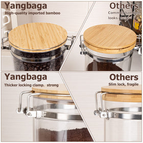 Yangbaga container can be hung on a wall for space-saving storage