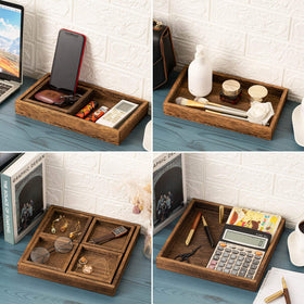 Yangbaga nesting trays keep counters organized with natural tones
