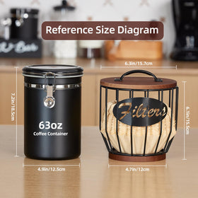 Yangbaga farmhouse decor base enhances any kitchen or coffee bar setup.