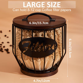 Yangbaga round-wire design keeps filters flat and organized on the counter.