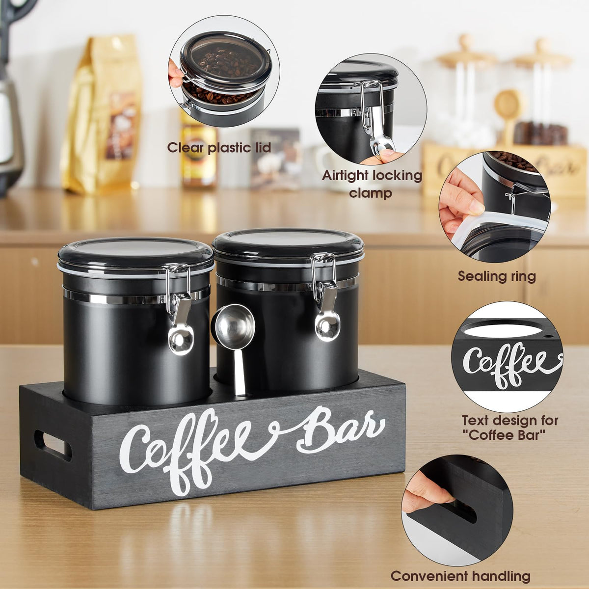 Yangbaga includes a wooden shelf to organize pantry neatly.