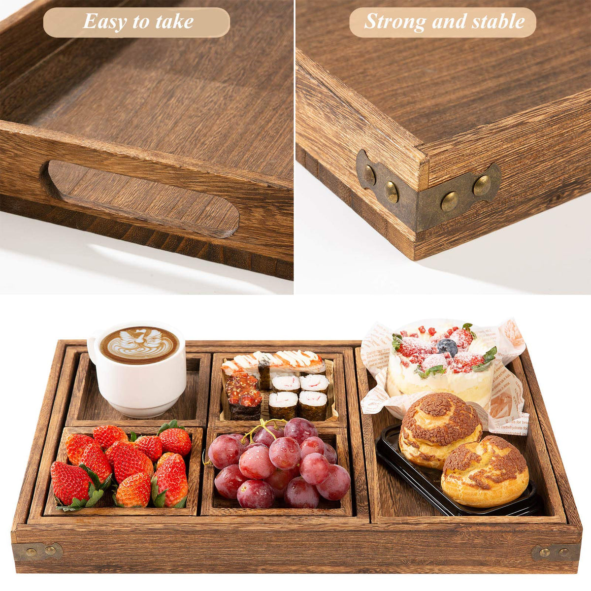Yangbaga decorative tray with natural finish adds rustic charm to coffee tables