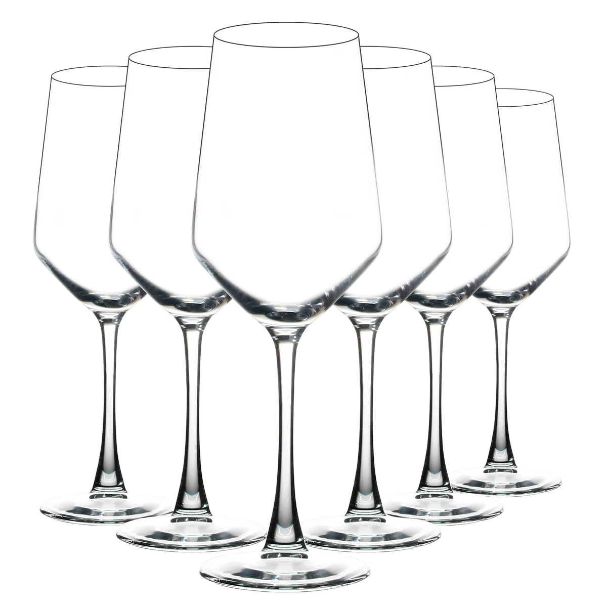 YANGNAY wine glasses 13 oz for refined tasting in clear stemware