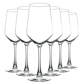 YANGNAY wine glasses 13 oz for refined tasting in clear stemware