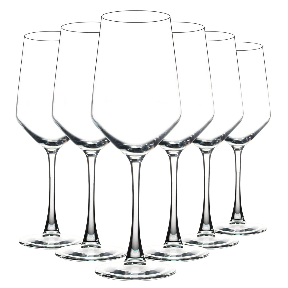 YANGNAY wine glasses 13 oz for refined tasting in clear stemware