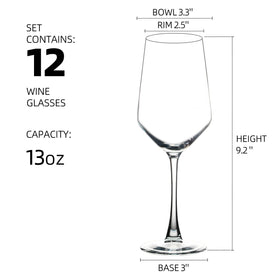 YANGNAY smooth-rim glass, 13oz, comfortable to sip and enjoy