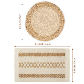 YANGQIHOME tightly woven mats emphasize warmth and farmhouse appeal.