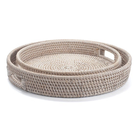 Easy-clean YANGQIHOME round tray wiped with a damp cloth.