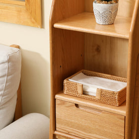 YangqiHOME napkin tray top view emphasizes compact 9.5 inch rectangle.