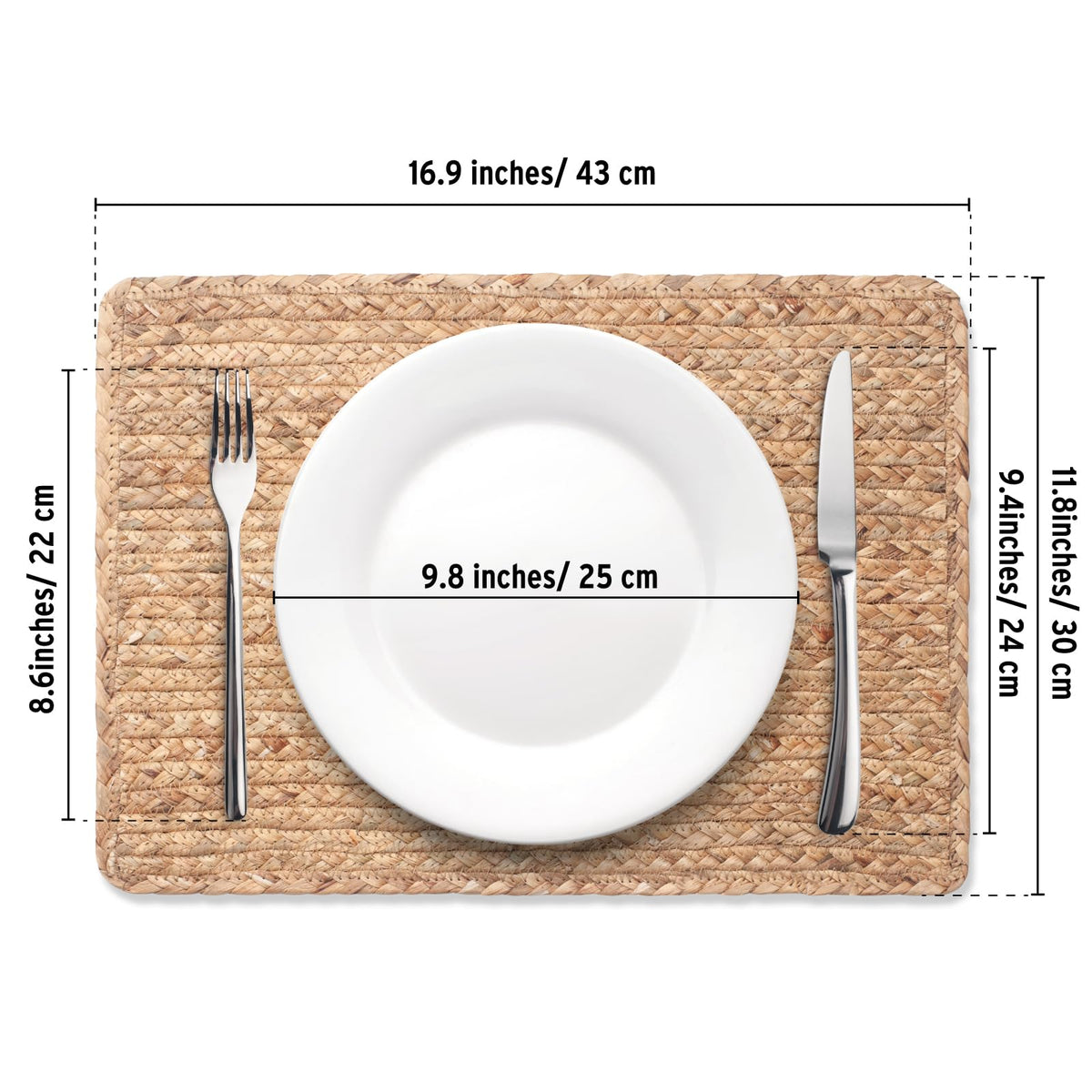 YANGQIHOME placemats are wipe-clean for effortless maintenance