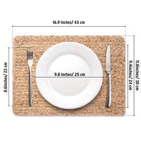 YANGQIHOME placemats are wipe-clean for effortless maintenance