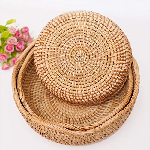YANGQIHOME rattan basket woven texture detail highlights craftsmanship