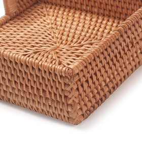 YANGQIHOME rattan napkin holder square kitchen-counter use keeps napkins neatly organized
