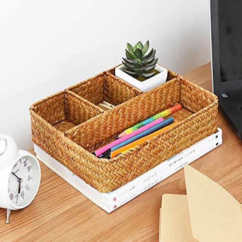 YANGQIHOME easy-care seagrass basket, wipe-clean and durable.