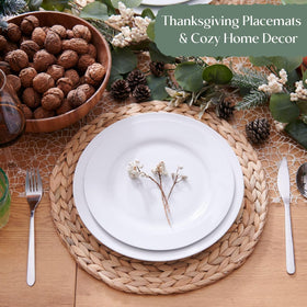 YANGQIHOME placemats easy-clean surface after meals with a damp cloth