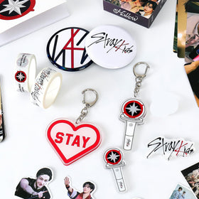 Yanmzmin Stray Merch keychains and pins add personal flair
