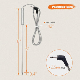 YAOAWE 2.5mm plug-compatible probes for Thermopro models