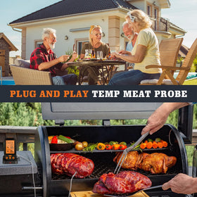 YAOAWE probe in use on grill or smoker delivering reliable temps