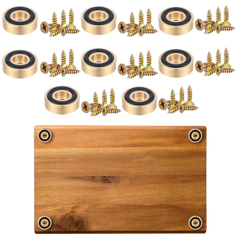 Yaocom brass cutting board feet with anti-slip design for secure use