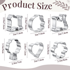 Yaocom heart shape cutters craft decorative cookies for celebrations.