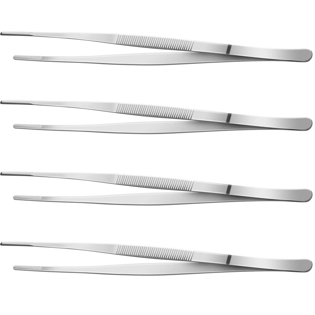 Yaomiao 12-inch bar tweezers for long-reach garnishes and plating.
