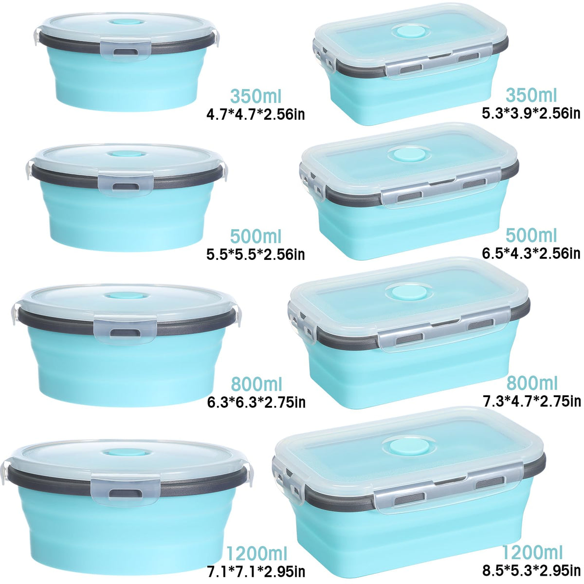 Yaomiao silicone bowls in four sizes for precise portions and leftovers.