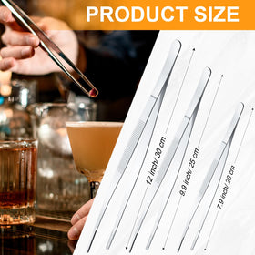Yaomiao stainless steel cocktail tongs for durable bar use.
