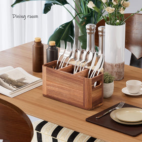 Yaoyiizy silverware organizer compact-size fits most kitchens for easy storage