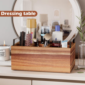 Yaoyiizy elegant wooden caddy makes a thoughtful housewarming gift for stylish tables.
