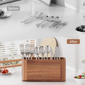 Yaoyiizy acacia wood grain detail adds warm natural touch to any countertop
