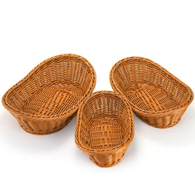 Yarlung baskets display breads, fruit, or snacks beautifully on countertops.