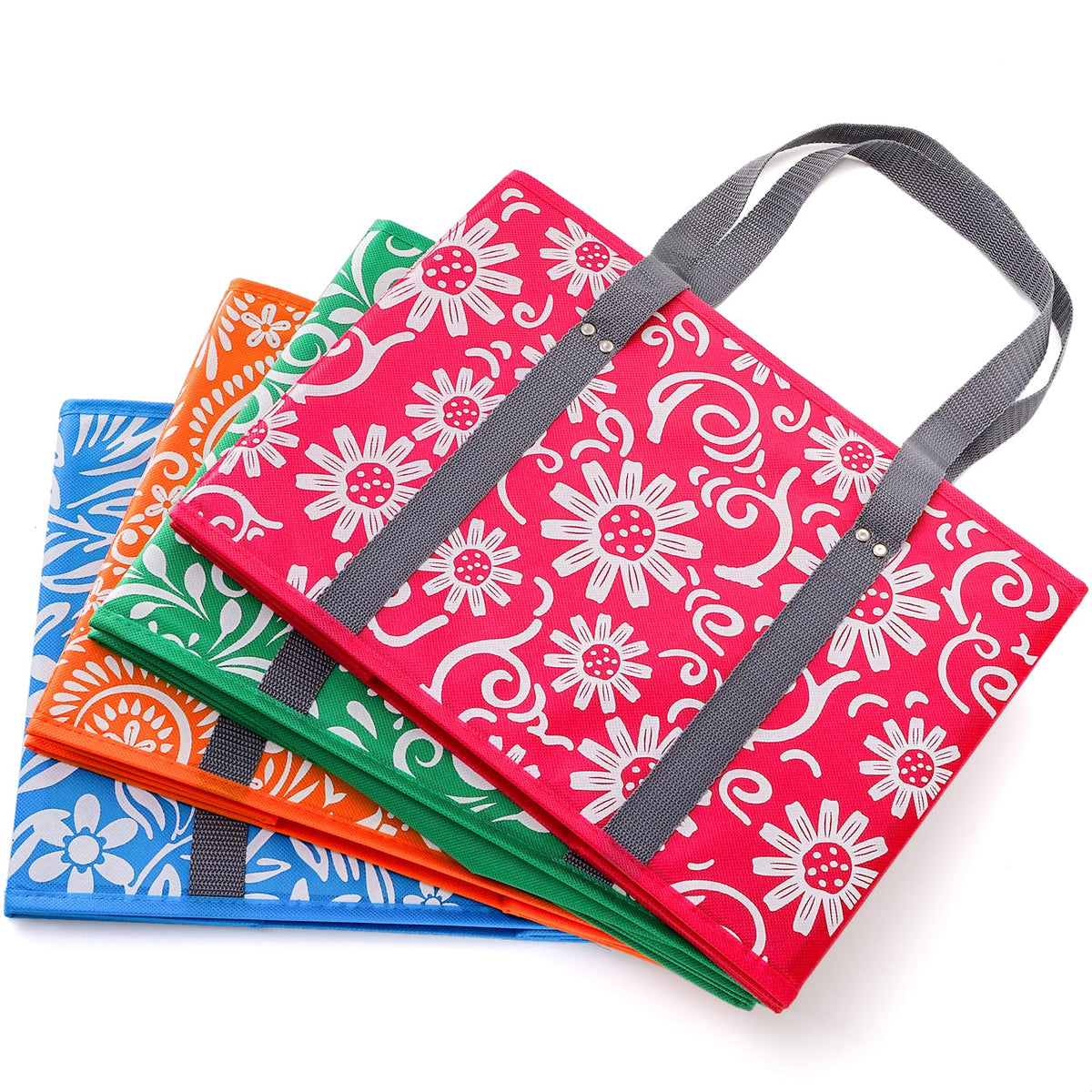 Yarlung floral pattern designs in green, blue, orange, carmine