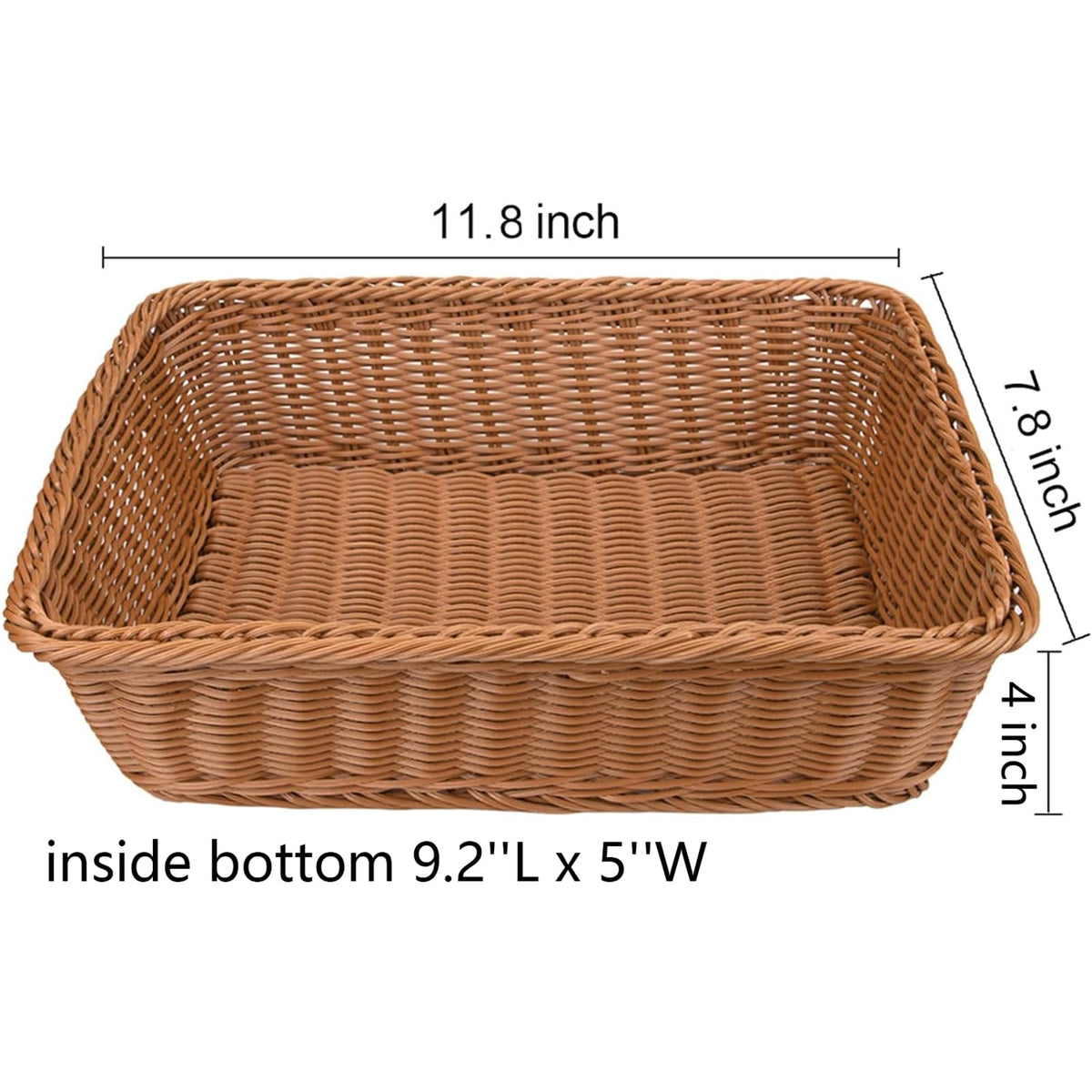 Yarlung closeup of imitation rattan bread basket weave showing durable texture