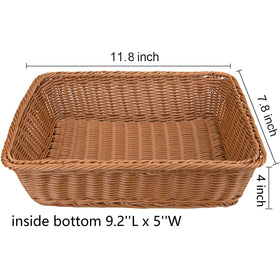 Yarlung closeup of imitation rattan bread basket weave showing durable texture