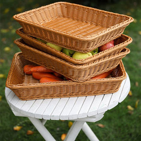 Yarlung restaurant-ready basket for fruit and bread display