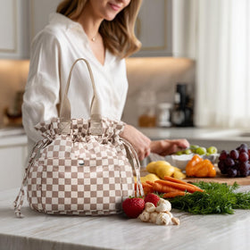 Yarnic lunch bag multi-use design doubles as purse or baby bag