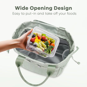 Yarnic drawstring closure on both sides for quick access and security.
