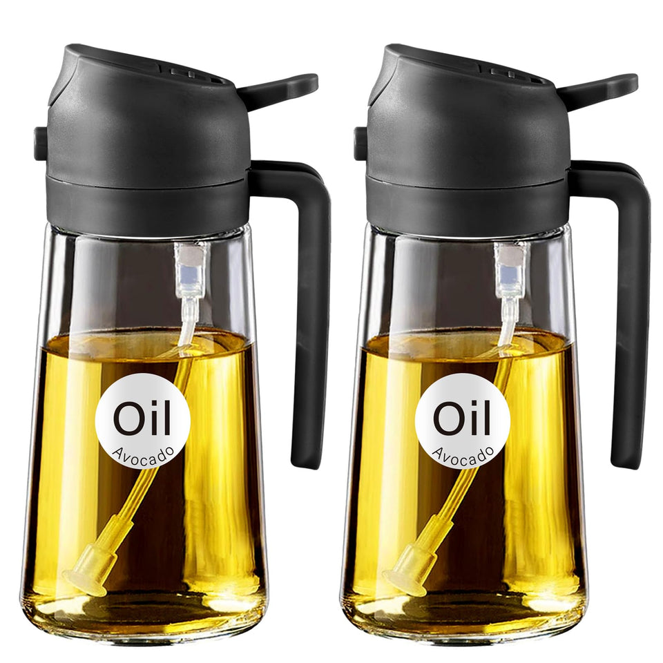 YARRAMATE olive oil sprayer front view with clear glass for precise spraying