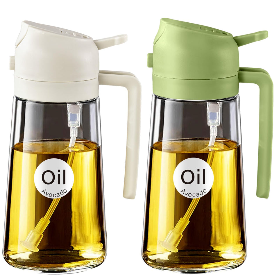 YARRAMATE oil spray bottle pair for versatile spraying and pouring in the kitchen