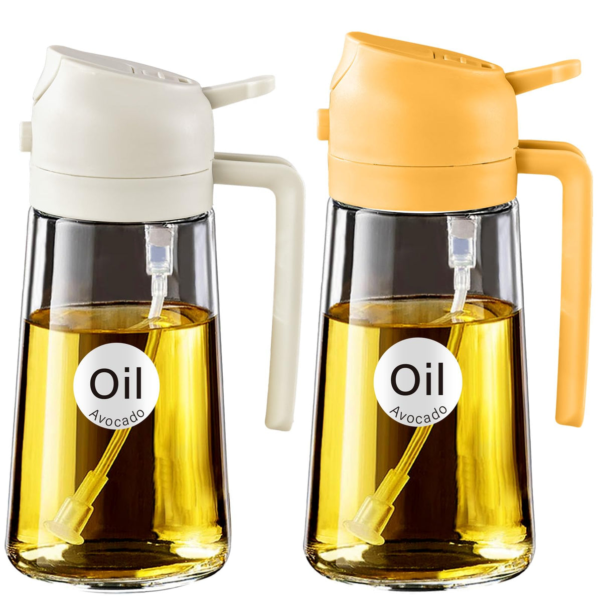 YARRAMATE 2Pcs oil sprayer pouring action enabling precise oil control in meals