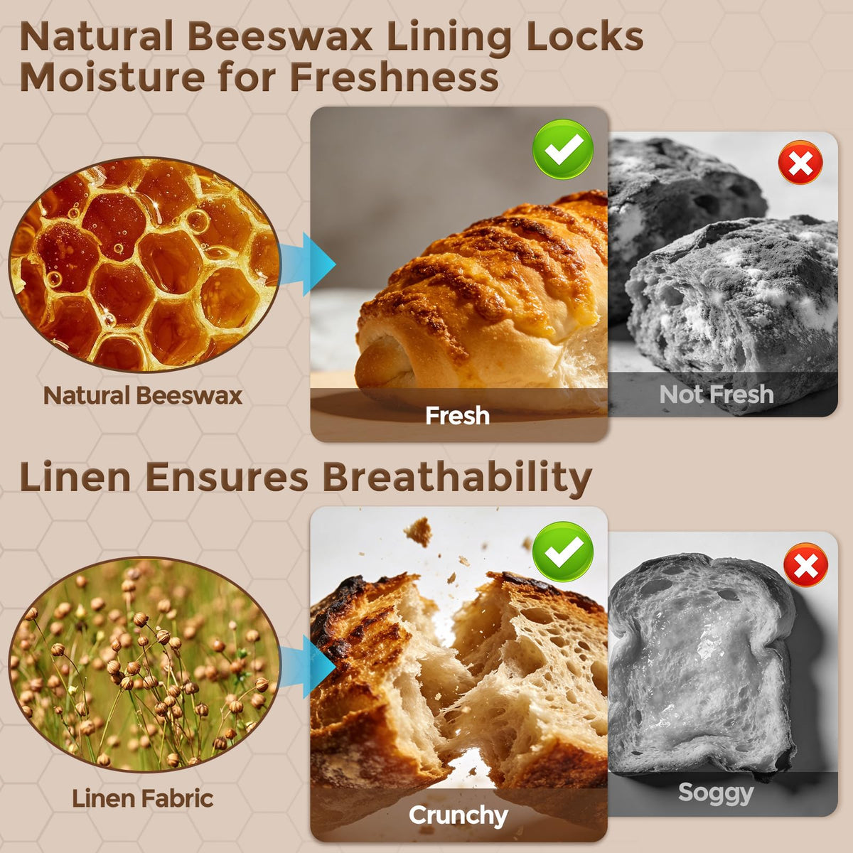 YARRAMATE double-lock zipper seals bread bag for freshness