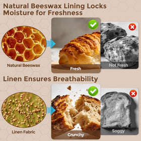 YARRAMATE double-lock zipper seals bread bag for freshness